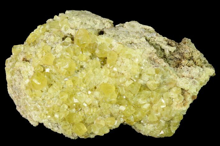 Yellow Topazolite Garnet Cluster - Mexico #169360